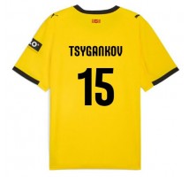 Girona Viktor Tsyhankov #15 Koszulka Wyjazdowa 2025-26 Krótki Rękaw